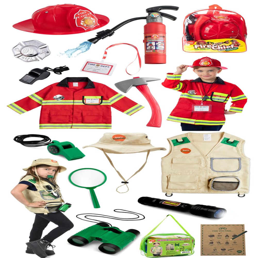 Born Toys Toddler Dress Up Clothes for Little Girls & Boys Ages 3-7, Washable Kids Costumes