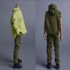 1/12 Scale Male Clothes,Men's Sleeveless Hoodie Pants Trousers Outfit Clothing for 6inch Male Action Figure Body (Army Green) view 2