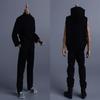 1/12 Scale Male Clothes,Men's Sleeveless Hoodie Pants Trousers Outfit Clothing for 6inch Male Action Figure Body (Black) view 2