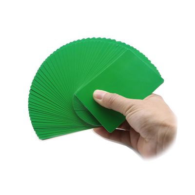 AIMOFAMAG Fanning & Manipulation Cards Magic Trick Magic Accessory (Green, 1 Deck of Manipulation Cards)