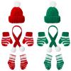 Zhanmai 12 Pcs Christmas Doll Accessories Clothes Christmas Doll Kit Includes Hats Socks Gloves Scarf Sets Costume Decoration(Cute Style) view 1