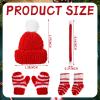 Zhanmai 12 Pcs Christmas Doll Accessories Clothes Christmas Doll Kit Includes Hats Socks Gloves Scarf Sets Costume Decoration(Cute Style) view 3