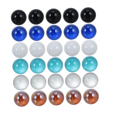 ibasenice 60pcs Colorful Glass Decorative Glass Ornaments for Fish Tank Marbles for Boys and Girls and Home Decor Smooth Texture Random Colors for Family and Friends