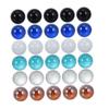 ibasenice 60pcs Colorful Glass Decorative Glass Ornaments for Fish Tank Marbles for Boys and Girls and Home Decor Smooth Texture Random Colors for Family and Friends view 1
