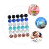 ibasenice 60pcs Colorful Glass Decorative Glass Ornaments for Fish Tank Marbles for Boys and Girls and Home Decor Smooth Texture Random Colors for Family and Friends view 2