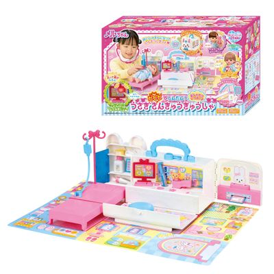 (Amazon.co.jp Exclusive) Pilot Mel-chan Osechi Parts. Lots of Chatting, Rabbit Squisha (Pink Matsuba Set), Ages 3 and Up