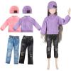 Bencailor 8 Pcs Winter Doll Clothes Winter Doll Accessories Include Sweater Pants Shoes Hat for Birthday Gift(Vivid,12 Inch) view 1