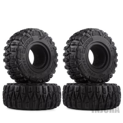 4PCS 2.2" Mud Grappler Rubber Tyre 2.2 Wheel Tires 120 * 48MM for 1:10 RC Rock for Crawler for for Traxxas TRX4 TRX-6 for Axial SCX10 90046 Modification Accessories