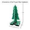 3pcs EIELE Colorful Christmas Tree Straight Leaf Model Welding Practice Practice Kit Kit for Beginners Suitable for School Education Welding Projects view 4