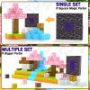 Coodoo Magnetic Blocks - Build Mine Magnet World Cherry Blossom Set, Magnetic Tiles Building STEM Toys for Boys & Girl Kids Toddler Toys for 3+ Years Old view 4
