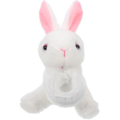 Abaodam Animal Slap Bracelet Rabbit Slap Bracelet Plush Bunny Stuffed Animal Hugger Snap Wristband for Kids Birthday Party