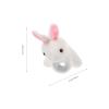 Abaodam Animal Slap Bracelet Rabbit Slap Bracelet Plush Bunny Stuffed Animal Hugger Snap Wristband for Kids Birthday Party view 2