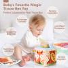 hahaland Baby Tissue Box Toy - Baby Toys 6-12 Months Montessori Toys for 6 Month Old Must Haves Valentines Day Baby Gifts Easter Basket Stuffers 6 9 12 18 Months Old Sensory Pulling Play Scarf Toy view 2