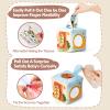 hahaland Baby Tissue Box Toy - Baby Toys 6-12 Months Montessori Toys for 6 Month Old Must Haves Valentines Day Baby Gifts Easter Basket Stuffers 6 9 12 18 Months Old Sensory Pulling Play Scarf Toy view 3