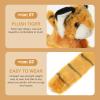 Abaodam Animal Slap Bracelet Tiger Slap Bracelet Plush Stuffed Animal Hugger Snap Wrist Band for Kids Birthday Party view 4