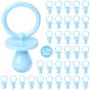 36 Plastic Pacifiers for Baby Shower Game, 2.75 Inch Baby Shower Pacifiers for Decoration DIY, Gender Reveal Party Table Scatter/Party Favors(Blue) view 1