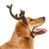 ATAMET Antler Horn Headpiece Reindeer Headband Costume Hat Horn Christmas Gift Headband Accessories (Large, Brown) view 1