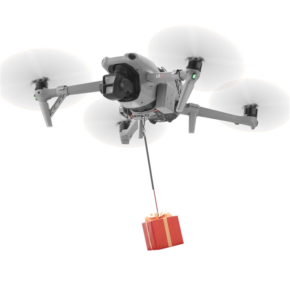 AIR 3 Payload Airdrop System, for DJI AIR 3 Transport Release with Landing Gear, Wedding Ring Thrower Fishing Bait Clip Delivery Advertising Air Aerial Gift Rescue Thrower Kit
