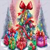 Colorful Christmas Tree 1000 Piece Puzzles for Adults - Cartoon Wooden Jigsaw Puzzle for Beginners, Unwind from Everyday Life, for Family Bonding Activities Toys view 1