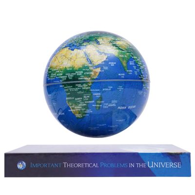 6" Floating Globe Lamp, Magnetic Levitating Globe, World Geographic Globes, Anti Gravity 360 Rotating World Map Light with LED Light for Home Office Desk Decor, Creative Educational Gifts