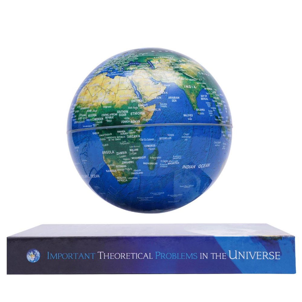 6" Floating Globe Lamp, Magnetic Levitating Globe, World Geographic Globes, Anti Gravity 360 Rotating World Map Light with LED Light for Home Office Desk Decor, Creative Educational Gifts