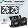OGRC Dual 30mm RC Cooling Fans 28000 RPM RC Car Motor Heatsink with Metal Cover 3650 3660 540 550 Brushless Motor Heatsink for 1/10 36mm 38mm Diameter Size RC Brushless Motor view 3