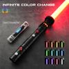 DAMIENSABER Upgrade RGB3.0 Smooth Swing Light Saber Double Blades,Motion Control Dueling Light Saber 16 Sound Fonts Light Sabers with Infinite Color and 16 Solid Color, Metal Hilt for Adult view 4