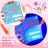 28 Pack Valentine Invisible Ink Pens with Greeting Cards, Valentines Day Gifts for Kids Classroom Exchange, Magic Pen with UV Light for Secret Message, Valentines Cards for Kids Valentine Party Favors view 3