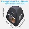 ULTRAPOPP Sensory Tent for Kids with Autism Age 3+ Anxiety ADHD SPD, Pop up Blackout Calm Down Play Tents with Door & Window, Autistic Sensory Hideout Fort, Small Size (Suitable for 1 Kid) view 2