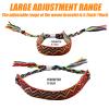 Carede Woven Friendship Bracelets, Braided Bracelets String, Adjustable Nepal Bracelet,Mexico Wave Anklet for Best Friends Women,Pack of 12 view 2