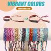 Carede Woven Friendship Bracelets, Braided Bracelets String, Adjustable Nepal Bracelet,Mexico Wave Anklet for Best Friends Women,Pack of 12 view 3