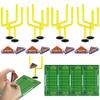 20 PCS Yellow Mini Flick Football Games Mini Table Top Sports Games with Foam Footballs Goal Post and Cards Finger Toys Office Indoor Football Sports Party Favors Birthday Gifts Office Desk Toys view 1