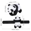 Abaodam Animal Slap Bracelet Panda Slap Bracelet Plush Panda Stuffed Animal Hugger Snap Wristband for Kids Birthday Party view 2