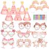 HOWAF 2026 News Year's Eve Party Supplie, Happy New Year Headband Tiara, New Years Glasses 2026, New Years Top Hats, Fringe Noisemaker Blowout for New Year Eve Party Supplies Favors, Rose Gold view 1