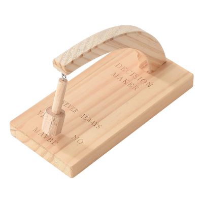 GOWENIC Decision Maker, Creative Magnetic Decision Maker, Wooden Oscillating Magnetic Selector, Swing The Pendulum and Find The Answer to Your Question (B)