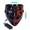 4PACK Halloween Scary Mask LED Mask -LED X Eye Purge Mask-LED Light Up Mask for Halloween Costume view 2
