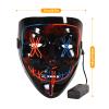 2pcsLight up Mask LED Mask-Purge Mask, X Eyes Scary Masks, Glow Neon Mask Costume Mask with 3 Lighting Modes for Halloween Festival Party view 2