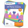 264pcs DIY Party Crown Kit  Makes 12 Princess King Children's Party Crowns, US Made HAPPY Colored Card Stock Easy Punch Out Craft for Royal Themed Birthday Party, Play Dates, Children's Theater Plays view 1