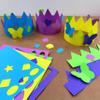 264pcs DIY Party Crown Kit  Makes 12 Princess King Children's Party Crowns, US Made HAPPY Colored Card Stock Easy Punch Out Craft for Royal Themed Birthday Party, Play Dates, Children's Theater Plays view 2