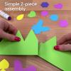 264pcs DIY Party Crown Kit  Makes 12 Princess King Children's Party Crowns, US Made HAPPY Colored Card Stock Easy Punch Out Craft for Royal Themed Birthday Party, Play Dates, Children's Theater Plays view 3