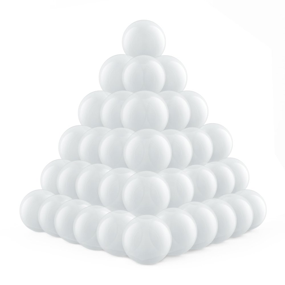 Clear Ball Pit Balls 100 - Crush Proof Ball Pit Balls Plastic Toy Balls for Ball Pit Boys and Girls2.17 Inch