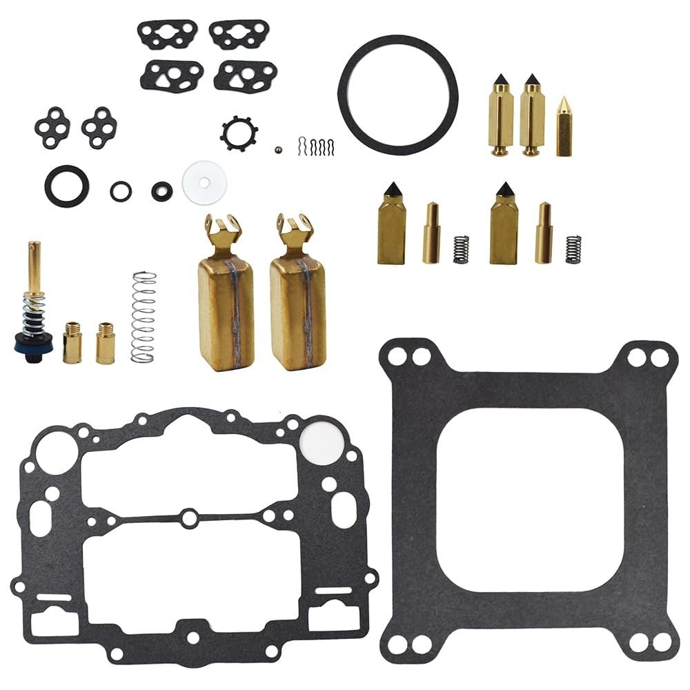YAEGER Carburetor Kit for Weber Marine W-4 BBL for Mercruiser 809064 with Floats 8M0120193