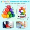 2PCS Autism Sensory Toys for Autistic Children , Sensory Fidget Toys for Adults Kids, Autism Toys for Toddlers 3-4, Travel Toys Present for Kids Ages 3+ ,Valentines Day Gifts for Kids Boys Girls A view 2