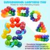2PCS Autism Sensory Toys for Autistic Children , Sensory Fidget Toys for Adults Kids, Autism Toys for Toddlers 3-4, Travel Toys Present for Kids Ages 3+ ,Valentines Day Gifts for Kids Boys Girls A view 4