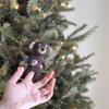 Handmade Brown Bear Holding Fish Finger Puppet, Wool Felt Brown Bear Finger Puppet, Animal Finger Dolls, Fair-Trade for Storytelling, Kids Educational Toy, Eco-Friendly Hand Puppet, Unique Kids Gift view 2