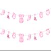 2 Packs Baby Shower Banners for Girl, Pink Clothes Clothing Garland for Baby Shower Gender Reveal Birthday Party Decoration Supplies view 1