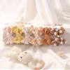 10PCS Doboi Baby Girls Headbands Hair Bows Nylon Linen Hairbands Handmade Hair Accessories for Newborn Infant Toddlers Little Girl and Kids 3.5Inches view 3