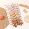10PCS Doboi Baby Girls Headbands Hair Bows Nylon Linen Hairbands Handmade Hair Accessories for Newborn Infant Toddlers Little Girl and Kids 3.5Inches view 4