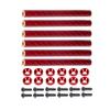 AMK 6Pcs 67mm Carbon Fiber Bumper Tube Link Rods 1/10 Crawler Body Support Bars for LCG Chassis DIY Cheater Rigs Axial SCX10 II Element Enduro TRX6 TRX4 Upgrades (Red) view 1