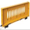 Walthers Mainline 910-50726 HO Scale 72' Centerbeam Flatcar w/Opera Windows - Ready to Run - Trailer Train TTZX #86323 view 1